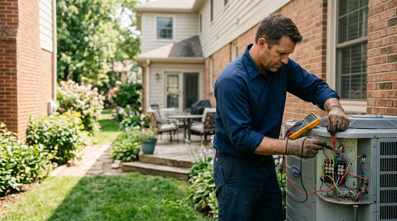 HVAC technician working near Lake Oswego, OR